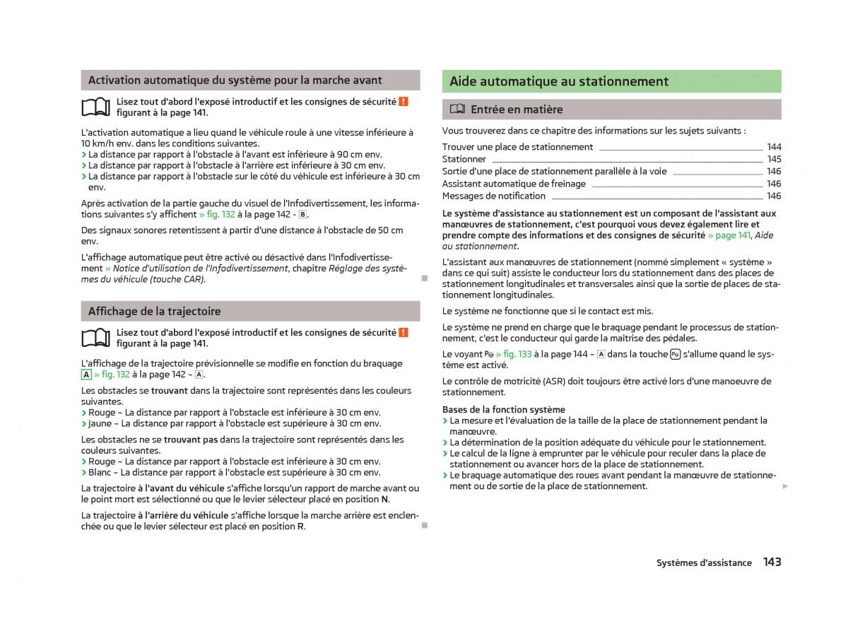 Skoda Octavia III 3 manuel du proprietaire / page 145