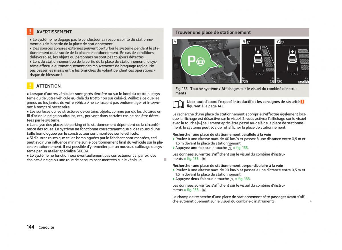 Skoda Octavia III 3 manuel du proprietaire / page 146