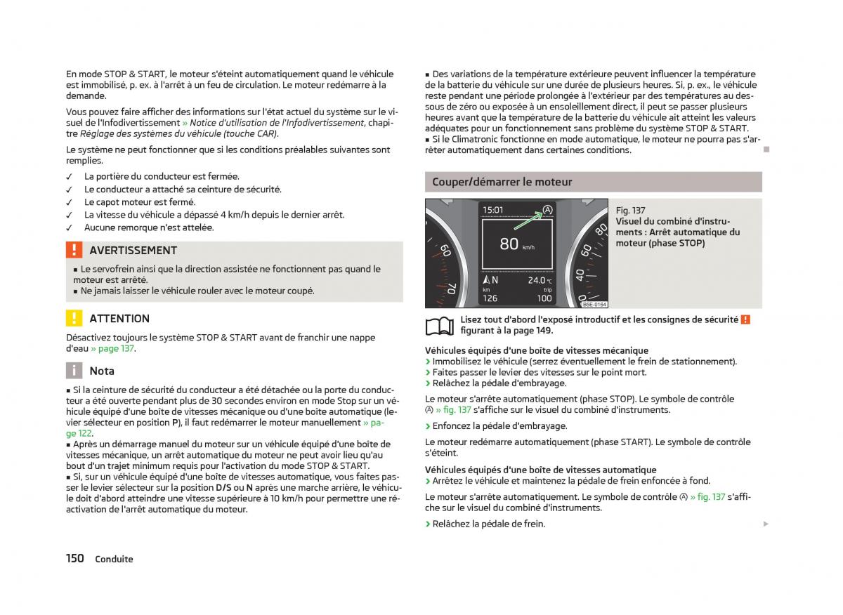 Skoda Octavia III 3 manuel du proprietaire / page 152