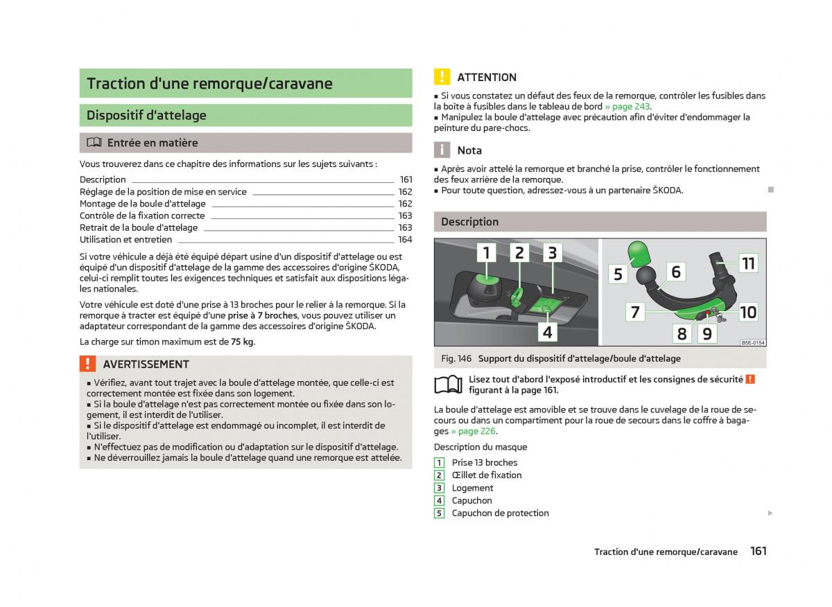 Skoda Octavia III 3 manuel du proprietaire / page 163