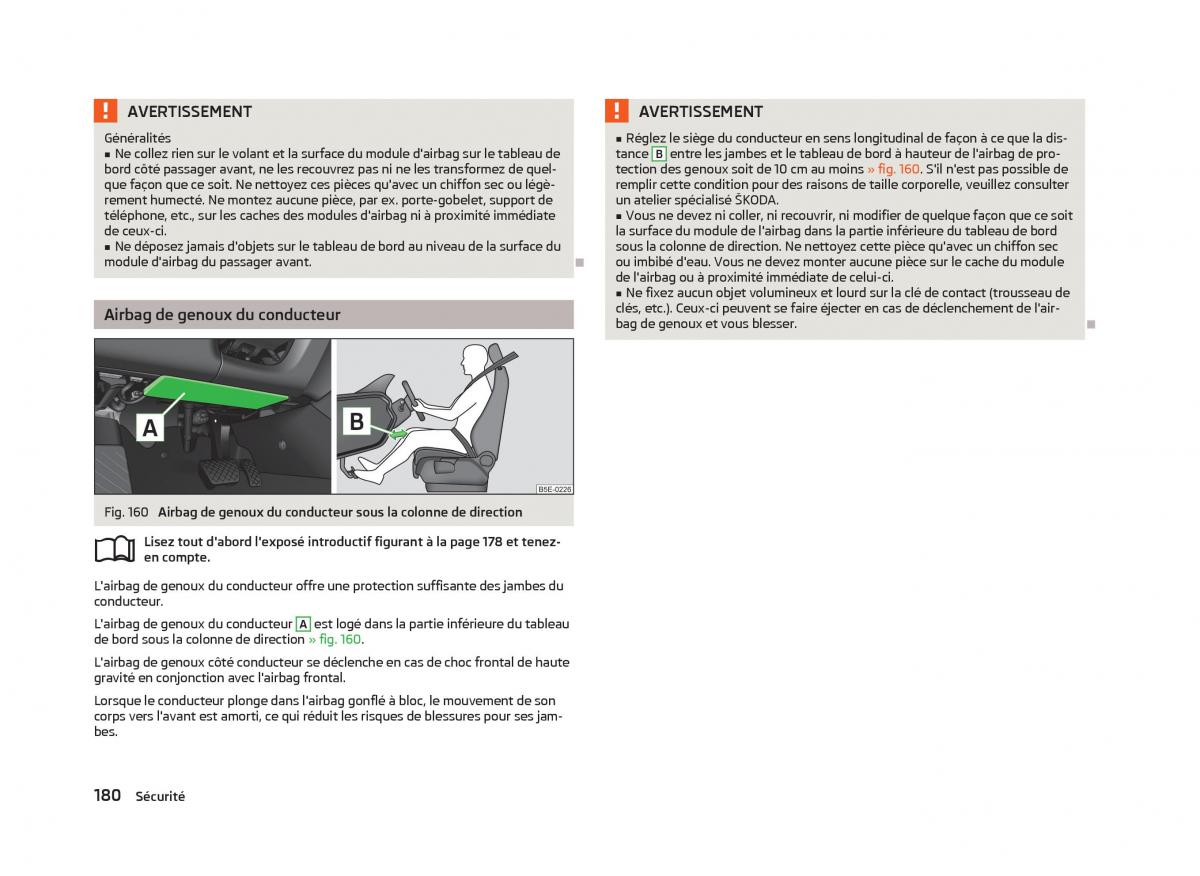 Skoda Octavia III 3 manuel du proprietaire / page 182