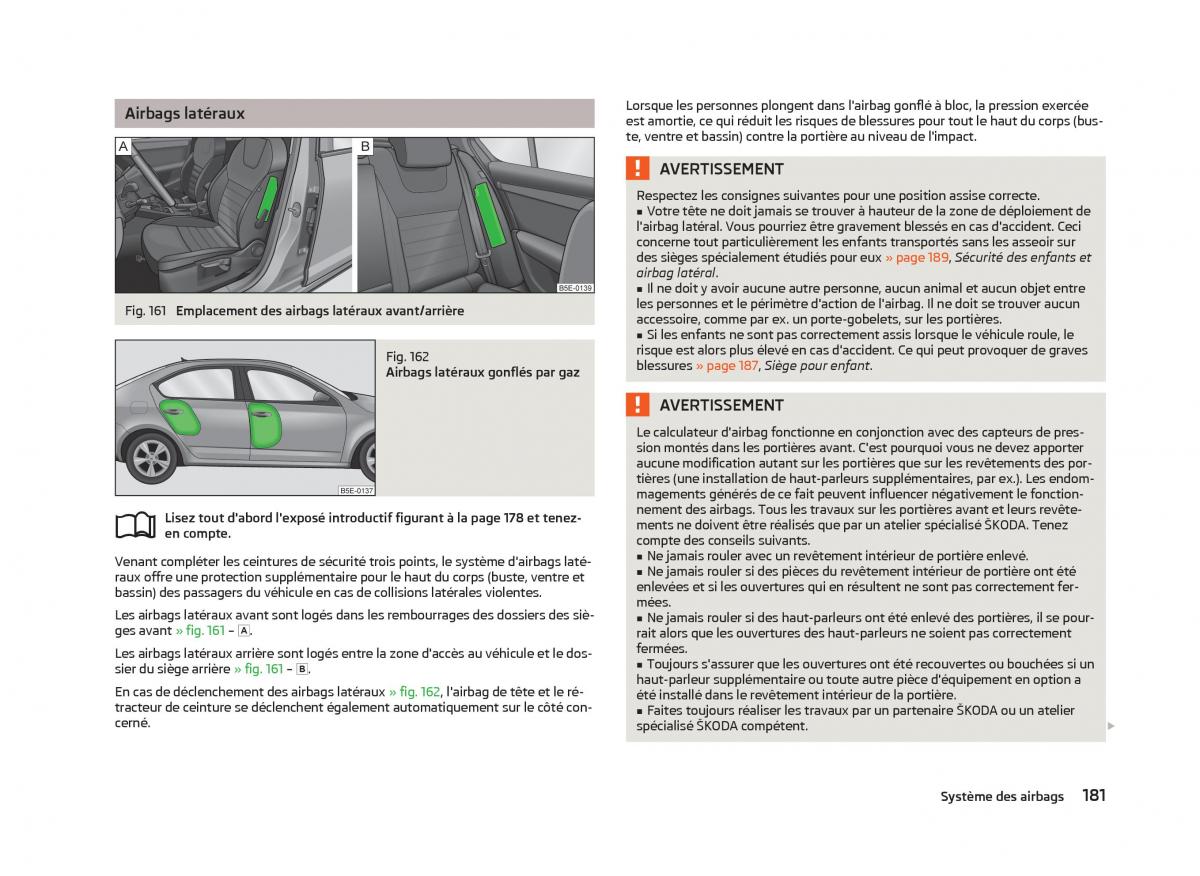 Skoda Octavia III 3 manuel du proprietaire / page 183