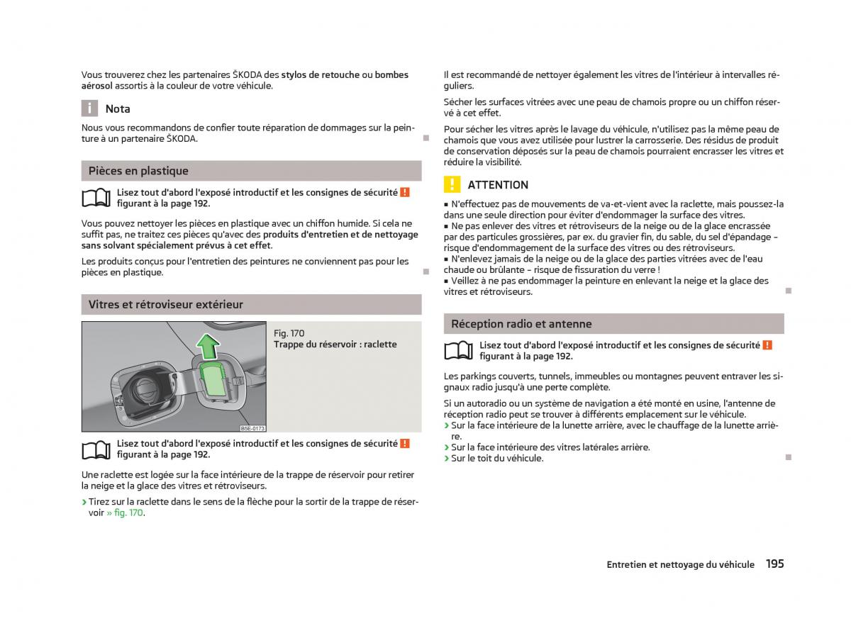 Skoda Octavia III 3 manuel du proprietaire / page 197