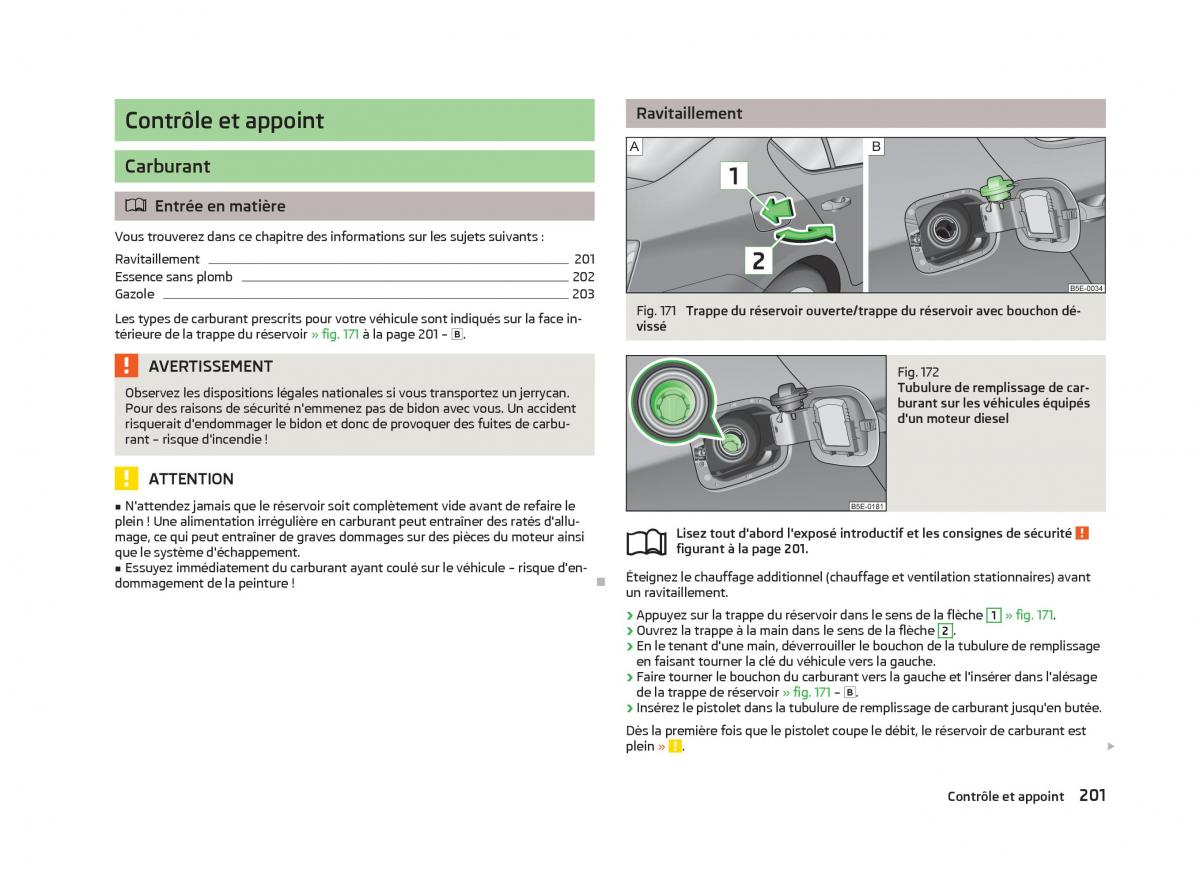 Skoda Octavia III 3 manuel du proprietaire / page 203