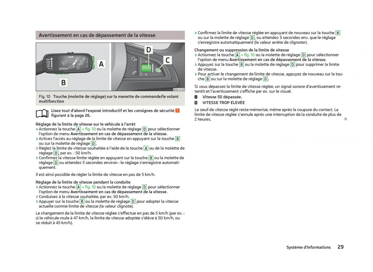 Skoda Octavia III 3 manuel du proprietaire / page 31