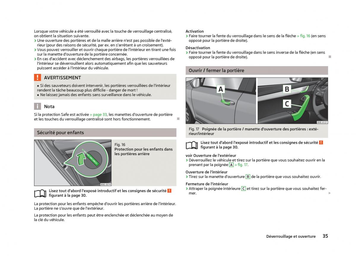 Skoda Octavia III 3 manuel du proprietaire / page 37