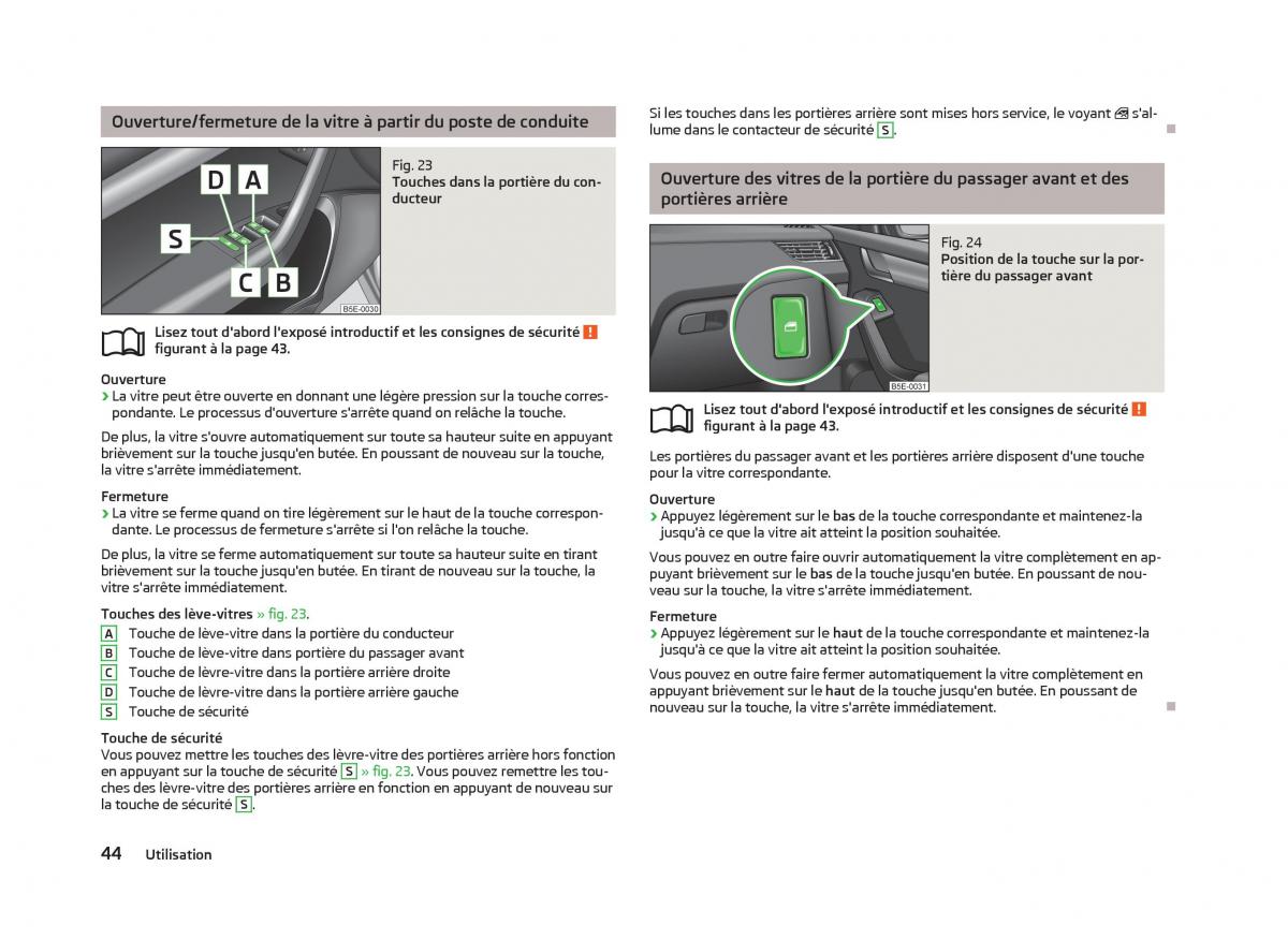 Skoda Octavia III 3 manuel du proprietaire / page 46