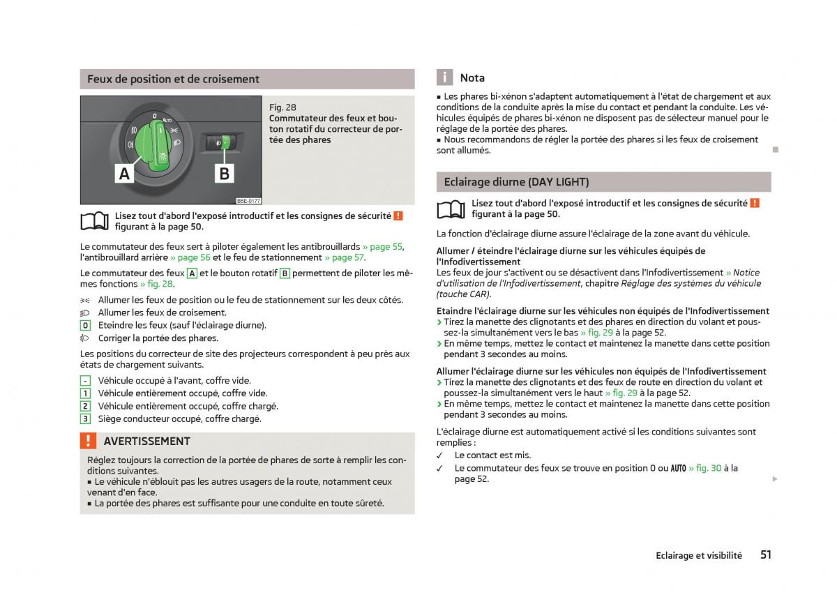 Skoda Octavia III 3 manuel du proprietaire / page 53