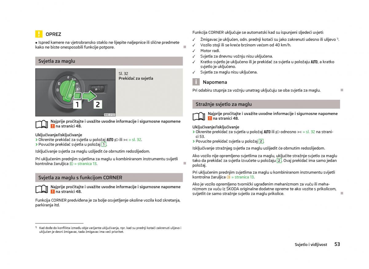 Skoda Octavia III 3 vlasnicko uputstvo / page 55