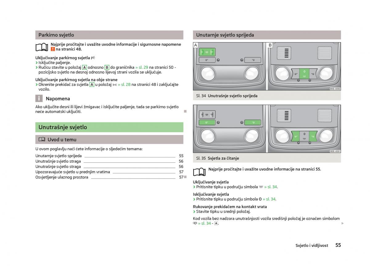 Skoda Octavia III 3 vlasnicko uputstvo / page 57