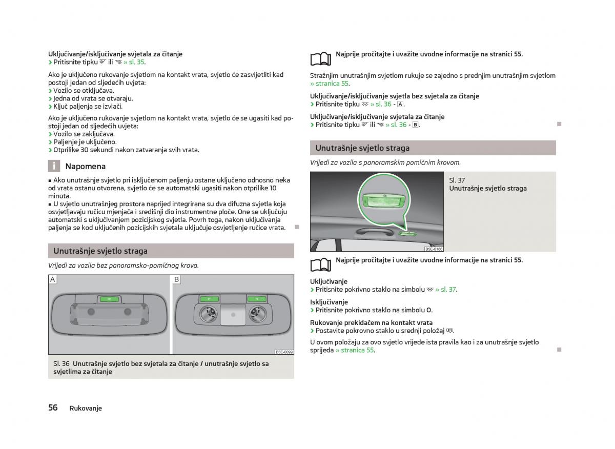 Skoda Octavia III 3 vlasnicko uputstvo / page 58