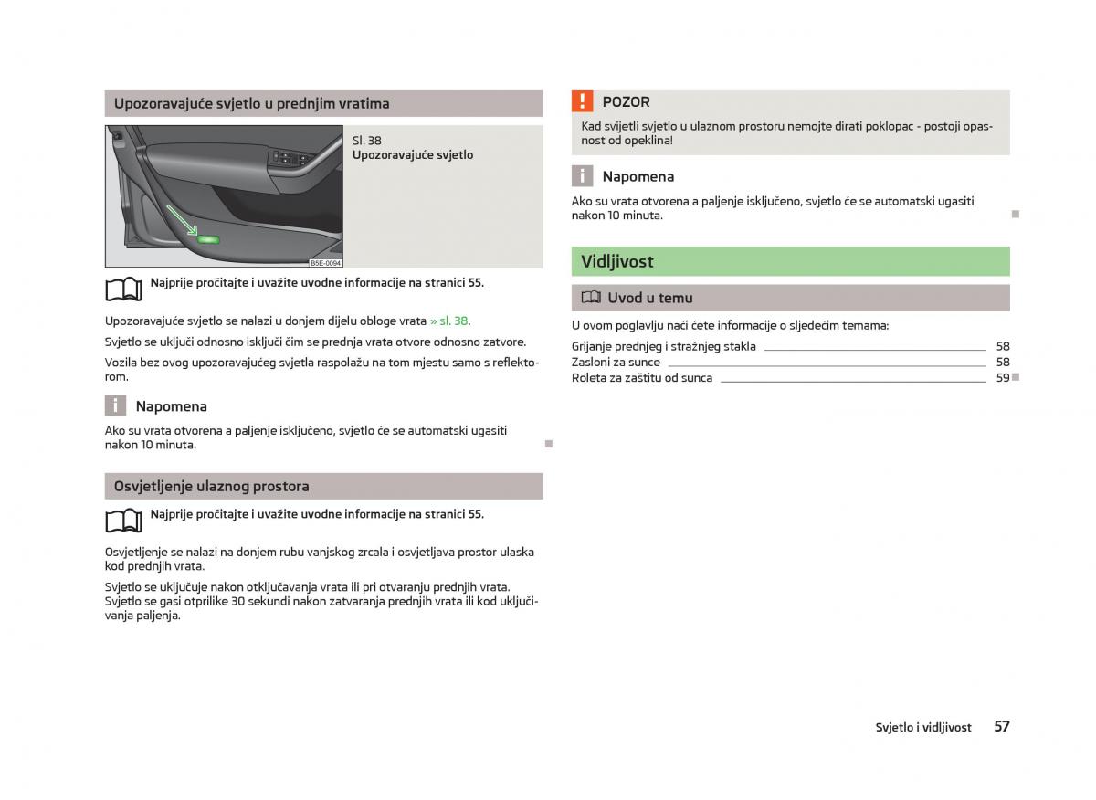 Skoda Octavia III 3 vlasnicko uputstvo / page 59