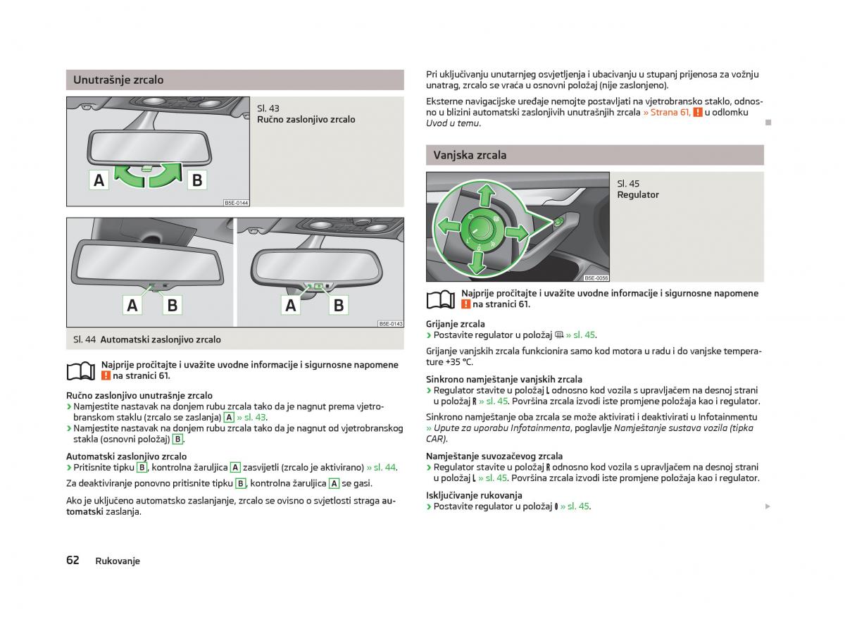 Skoda Octavia III 3 vlasnicko uputstvo / page 64