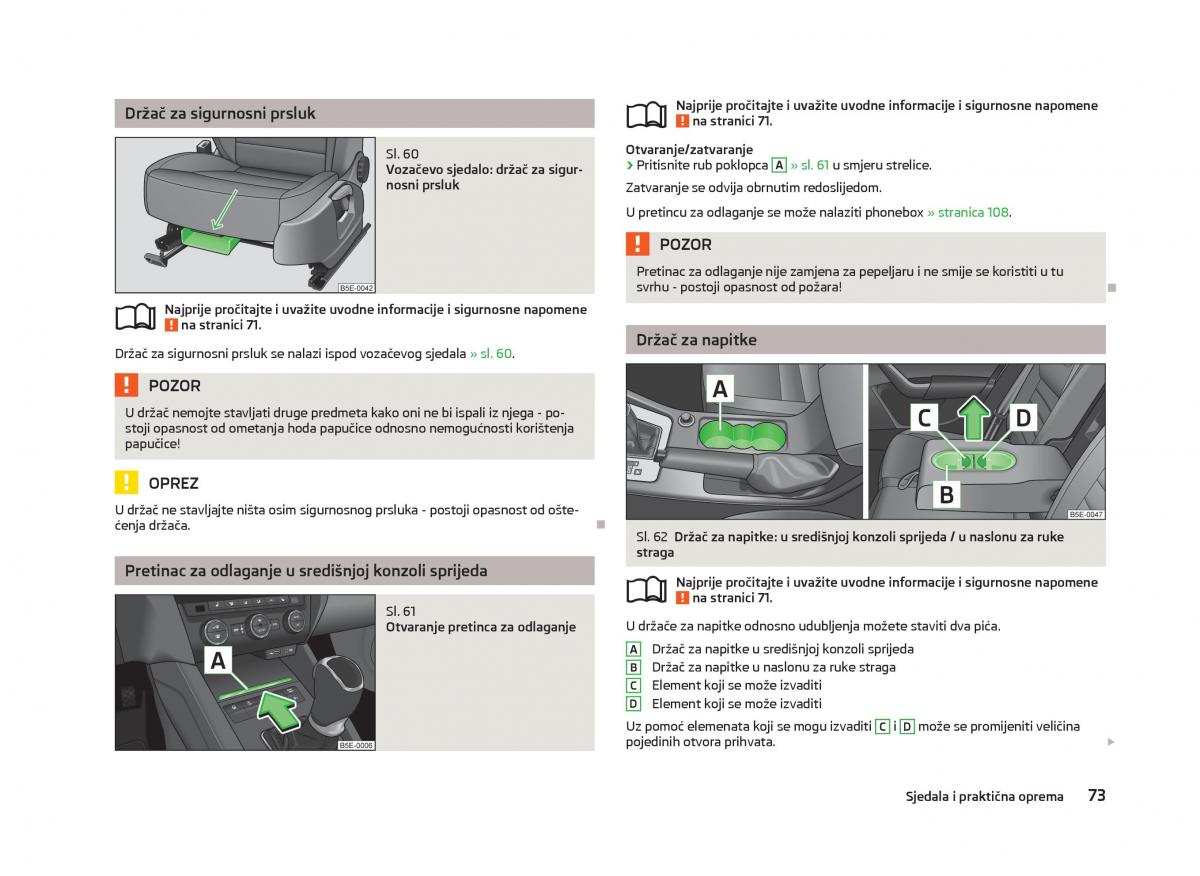 Skoda Octavia III 3 vlasnicko uputstvo / page 75