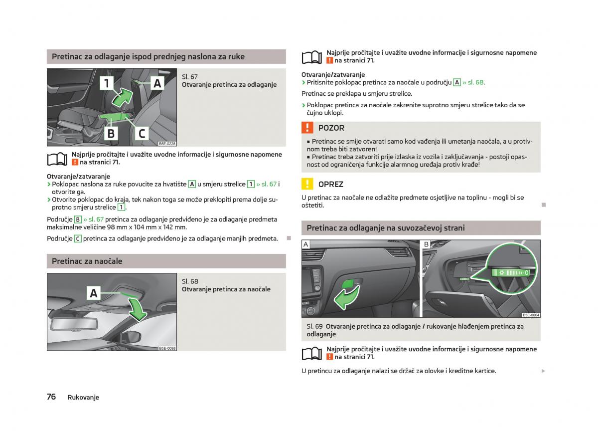 Skoda Octavia III 3 vlasnicko uputstvo / page 78