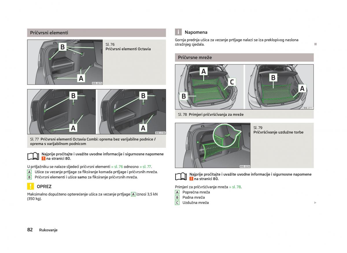 Skoda Octavia III 3 vlasnicko uputstvo / page 84