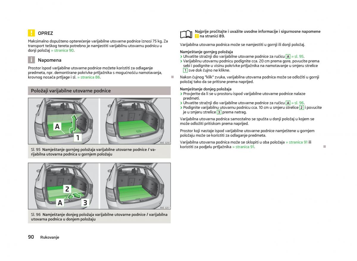 Skoda Octavia III 3 vlasnicko uputstvo / page 92