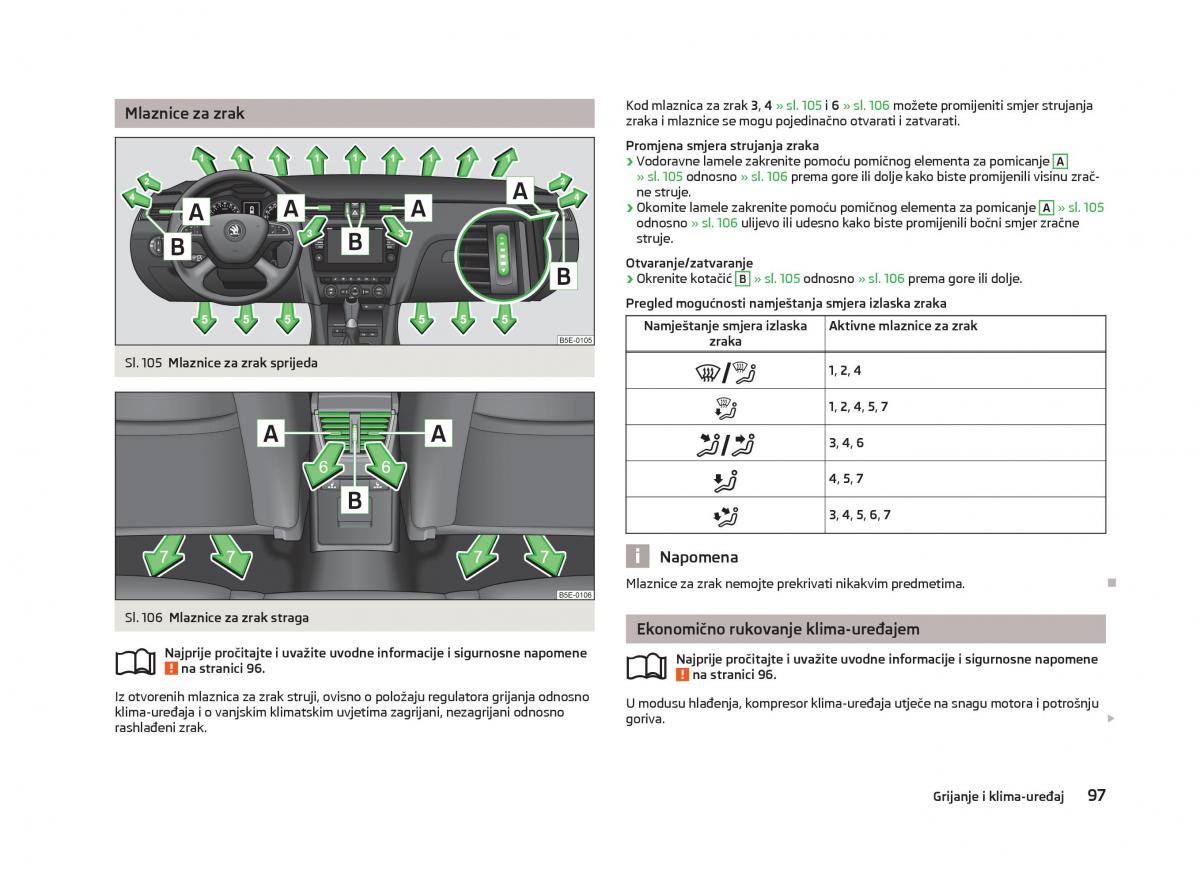 Skoda Octavia III 3 vlasnicko uputstvo / page 99