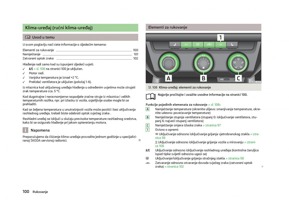 Skoda Octavia III 3 vlasnicko uputstvo / page 102