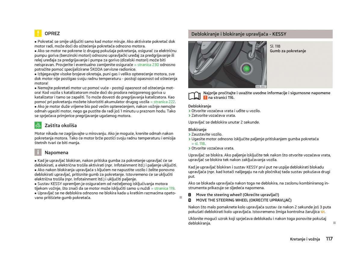 Skoda Octavia III 3 vlasnicko uputstvo / page 119