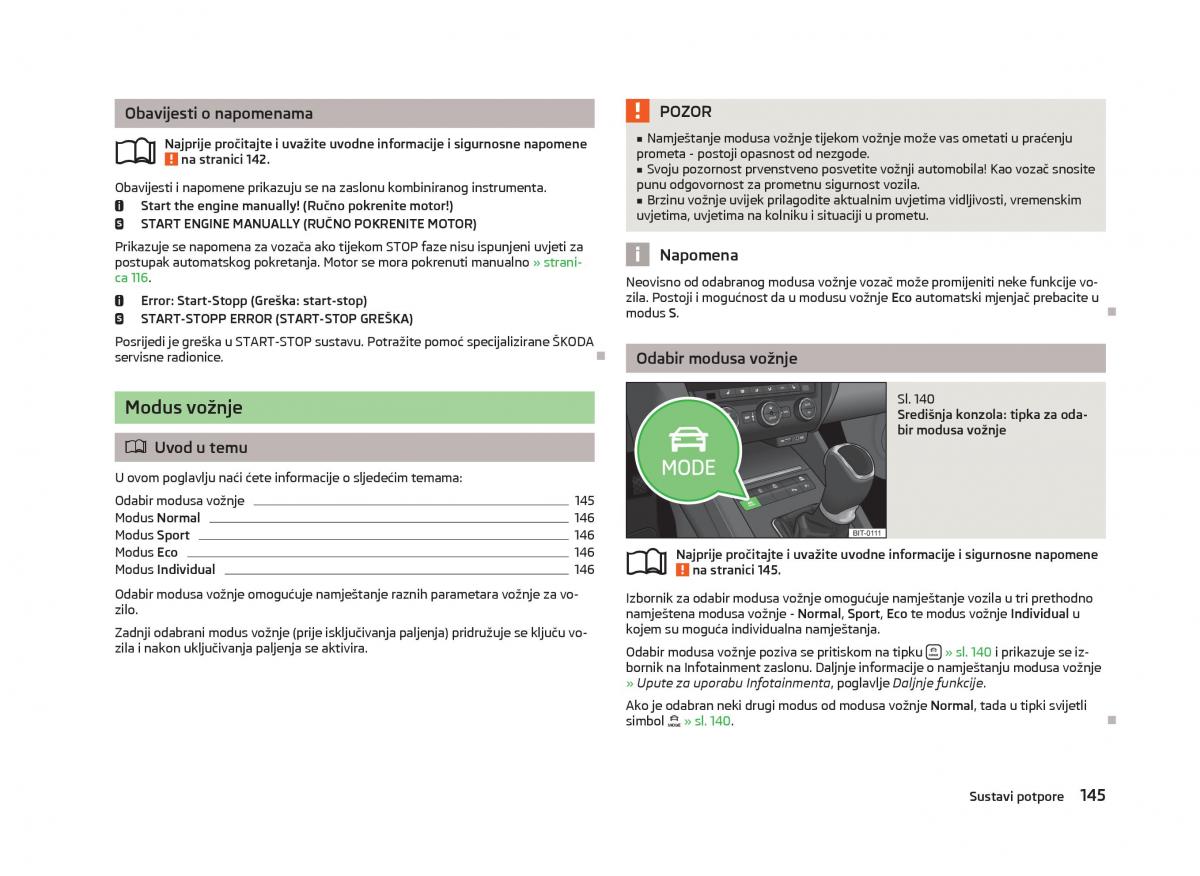 Skoda Octavia III 3 vlasnicko uputstvo / page 147