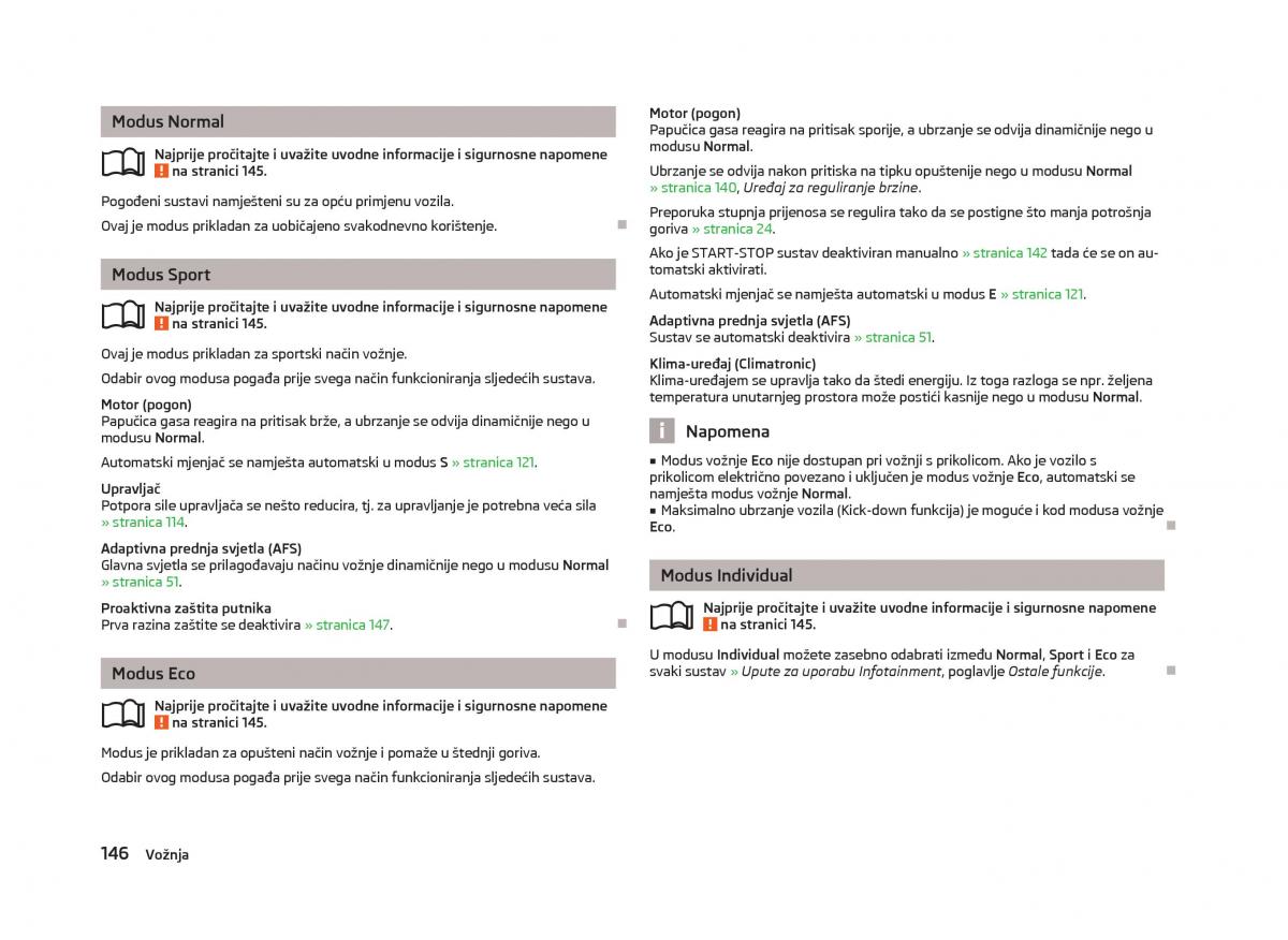 Skoda Octavia III 3 vlasnicko uputstvo / page 148