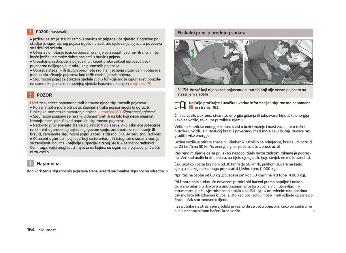 Skoda Octavia III 3 vlasnicko uputstvo / page 166