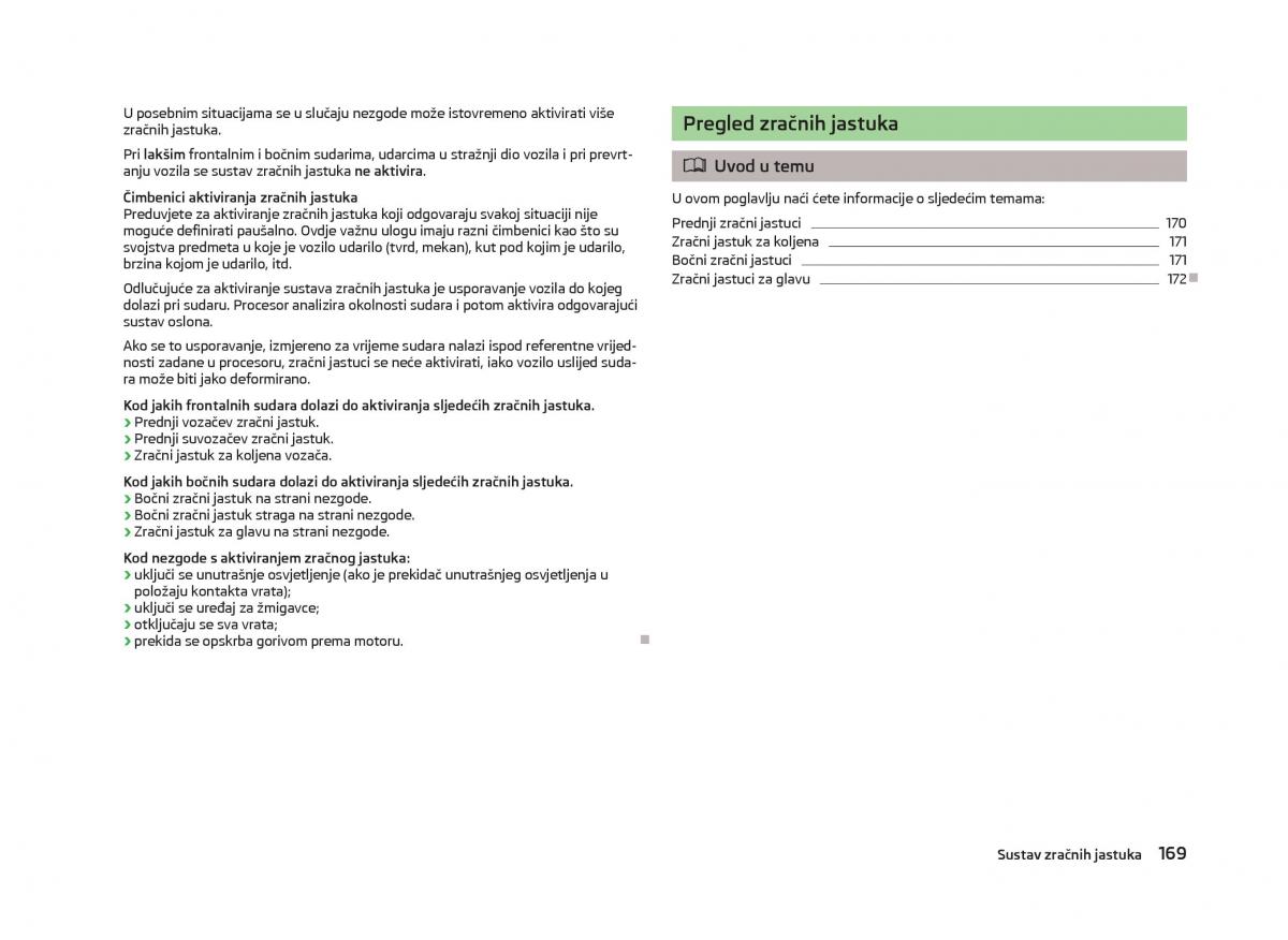 Skoda Octavia III 3 vlasnicko uputstvo / page 171