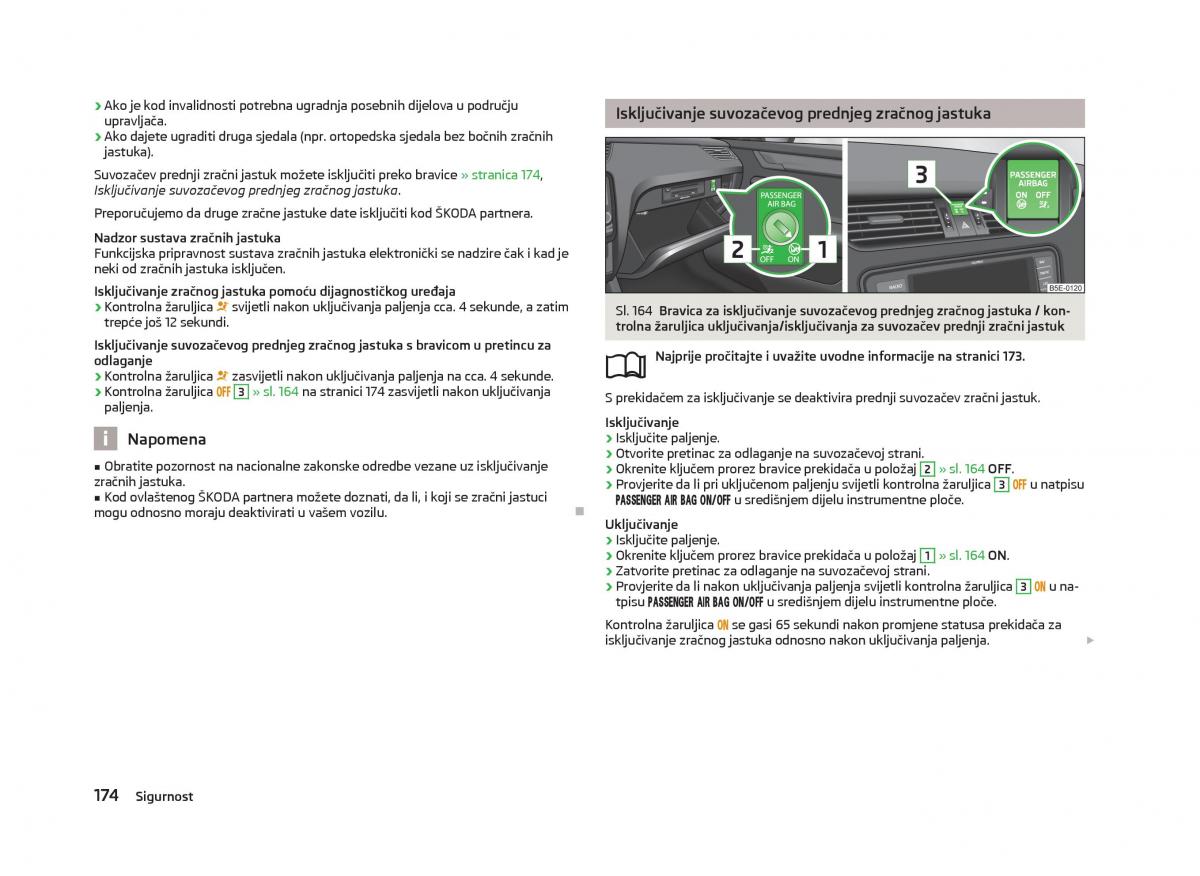 Skoda Octavia III 3 vlasnicko uputstvo / page 176