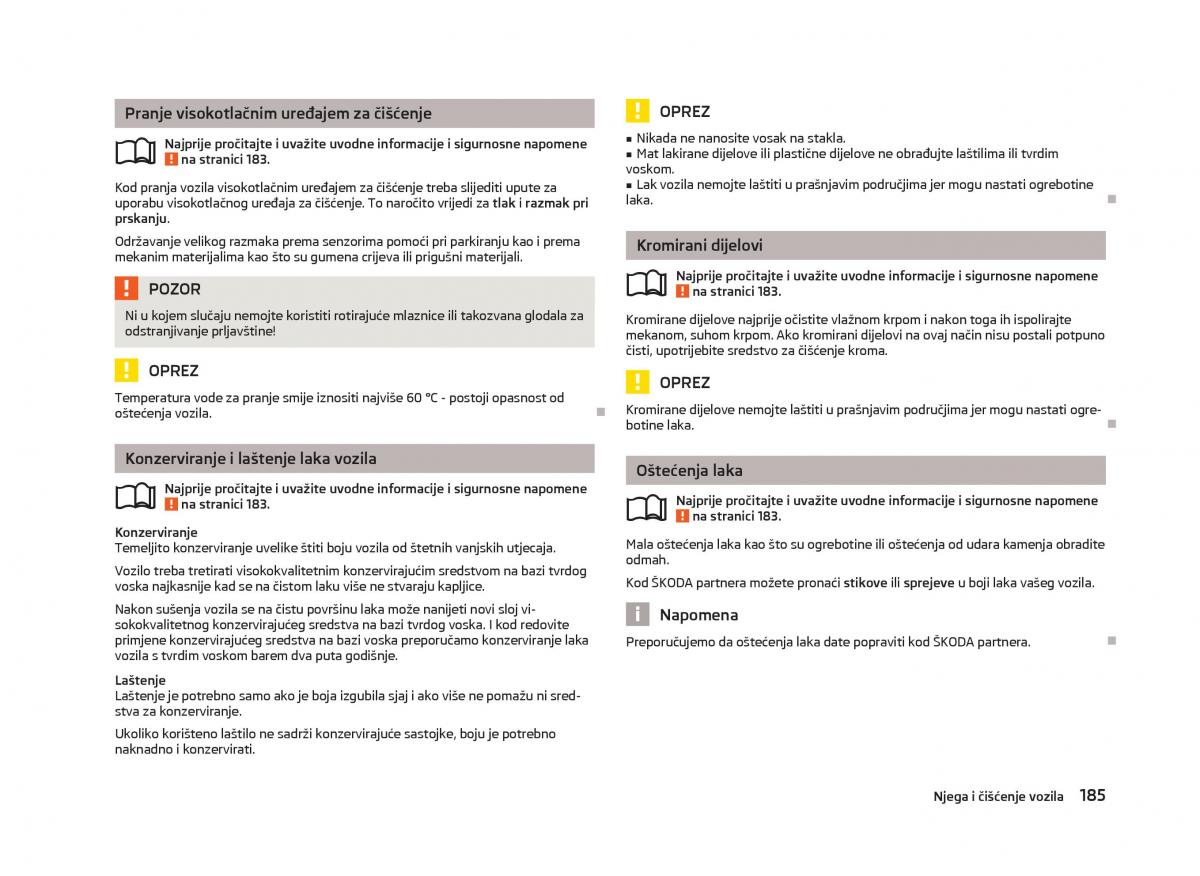 Skoda Octavia III 3 vlasnicko uputstvo / page 187