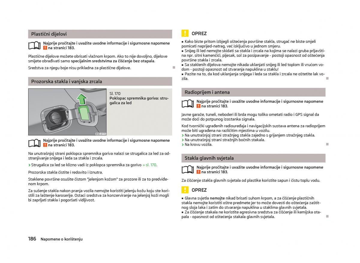 Skoda Octavia III 3 vlasnicko uputstvo / page 188