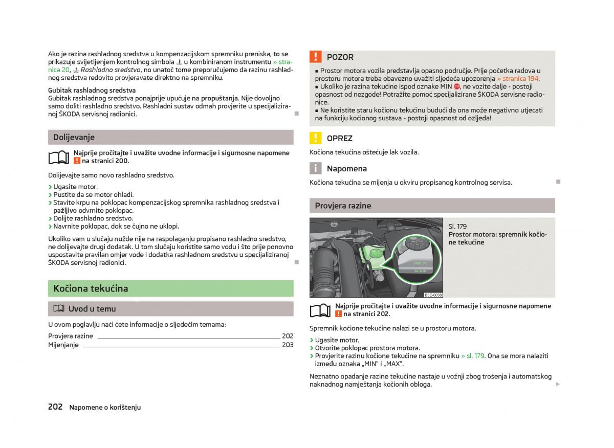 Skoda Octavia III 3 vlasnicko uputstvo / page 204