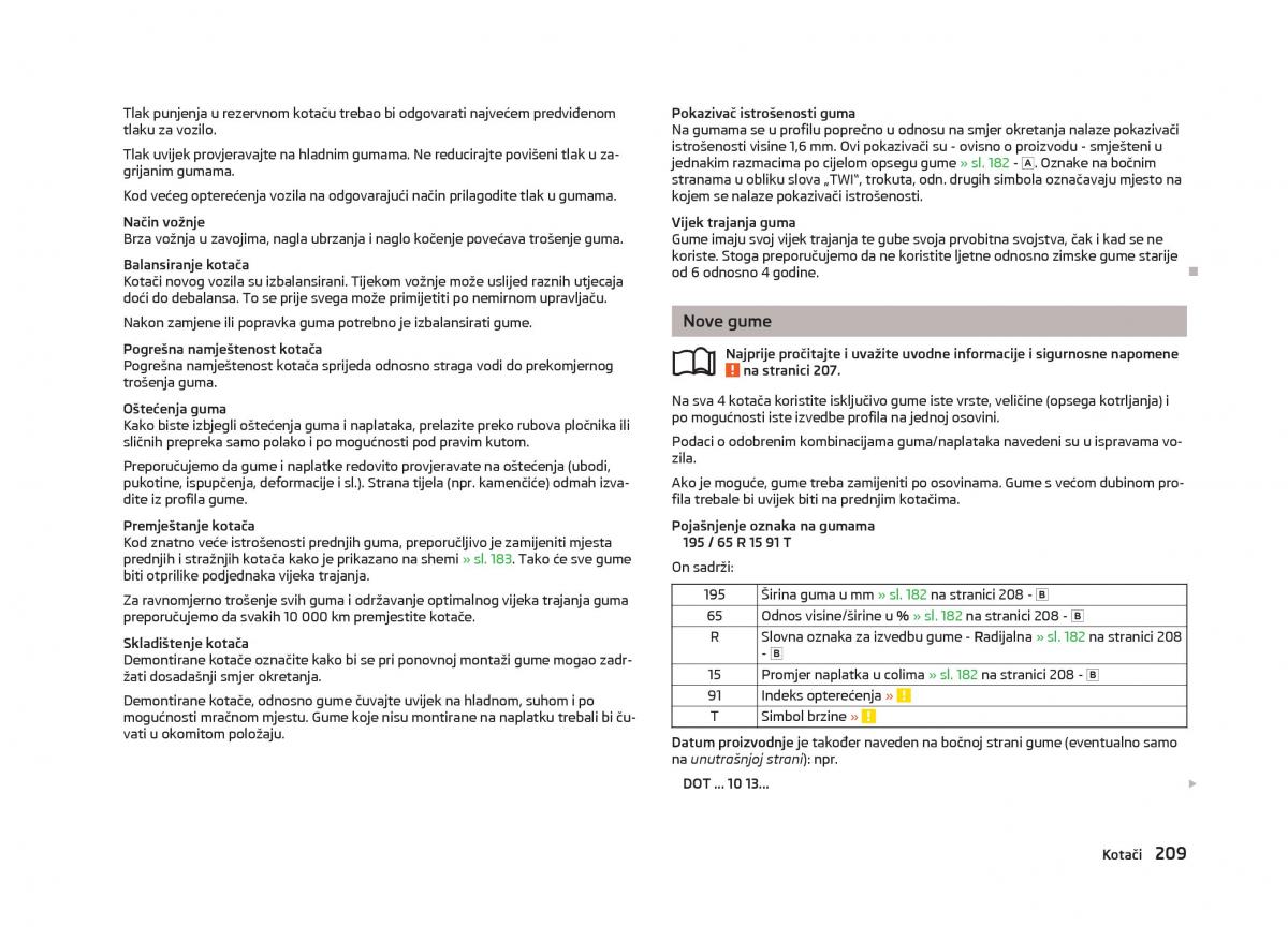 Skoda Octavia III 3 vlasnicko uputstvo / page 211