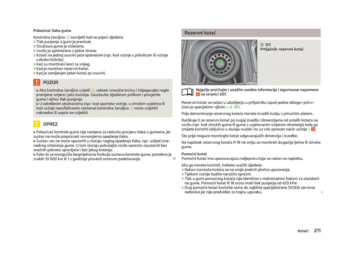 Skoda Octavia III 3 vlasnicko uputstvo / page 213