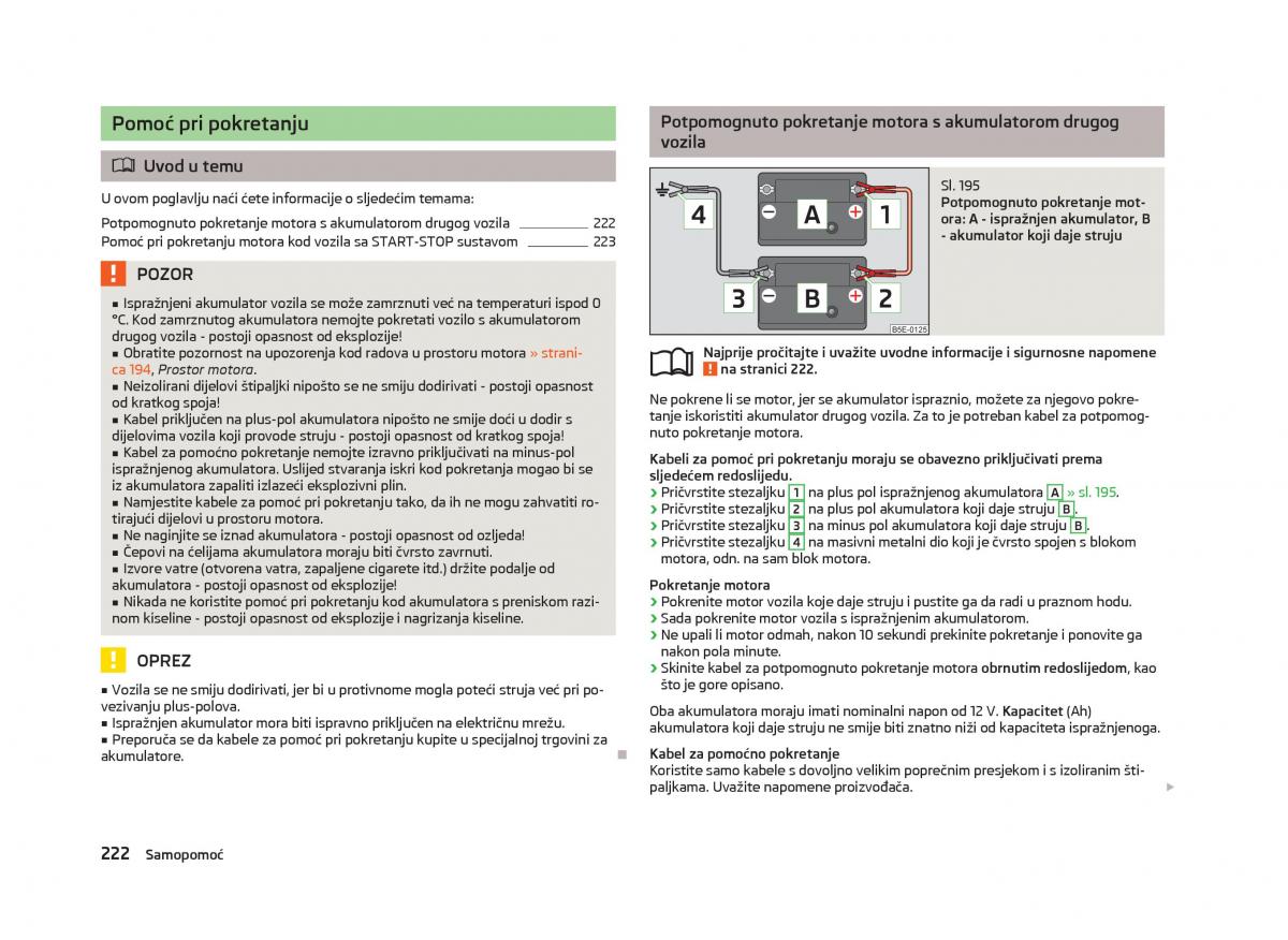 Skoda Octavia III 3 vlasnicko uputstvo / page 224