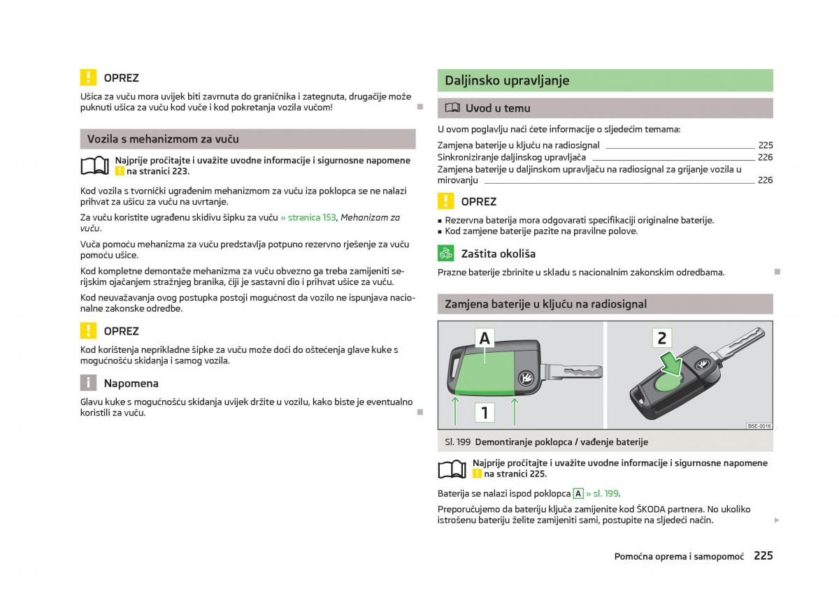 Skoda Octavia III 3 vlasnicko uputstvo / page 227