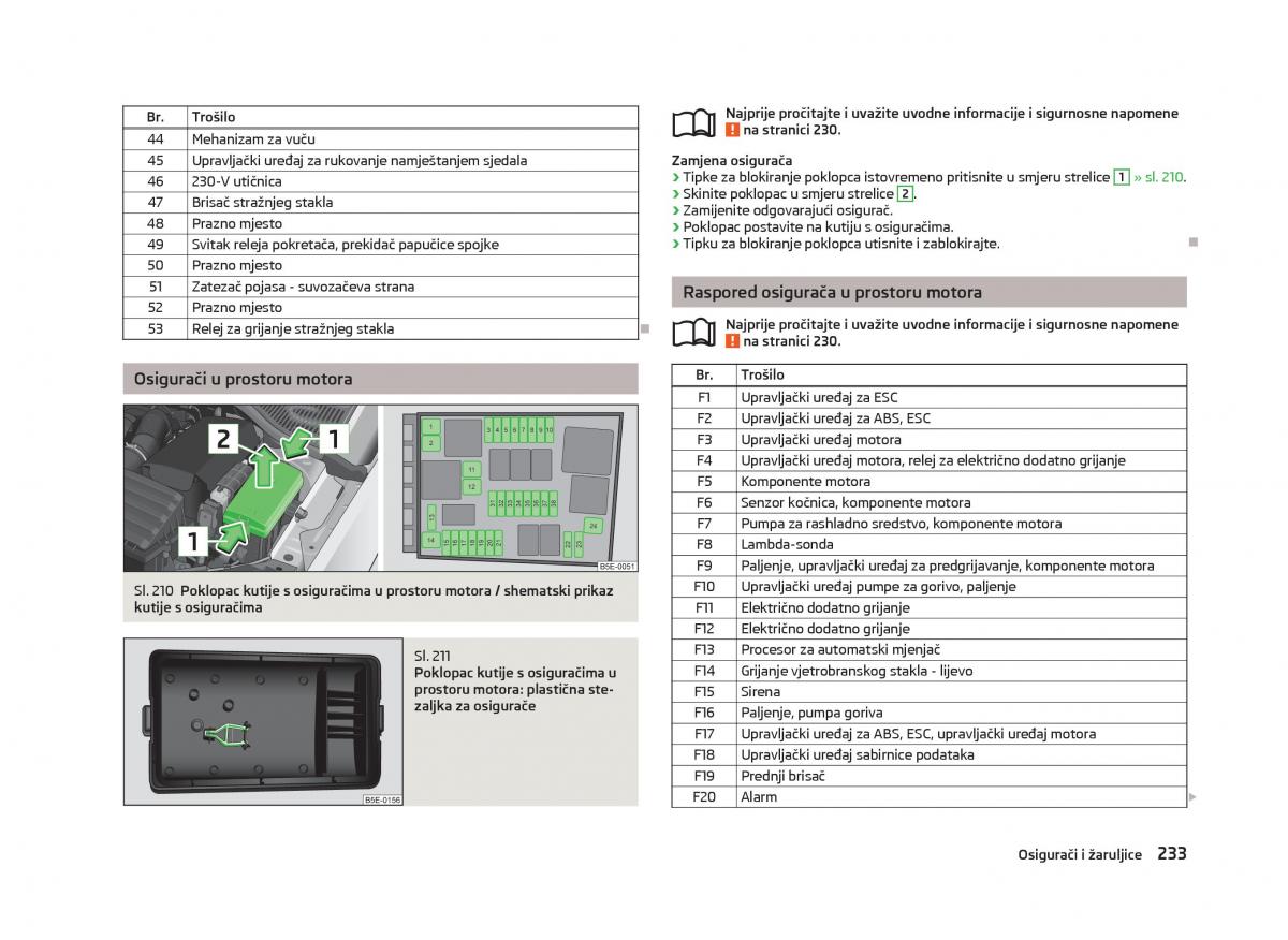 Skoda Octavia III 3 vlasnicko uputstvo / page 235