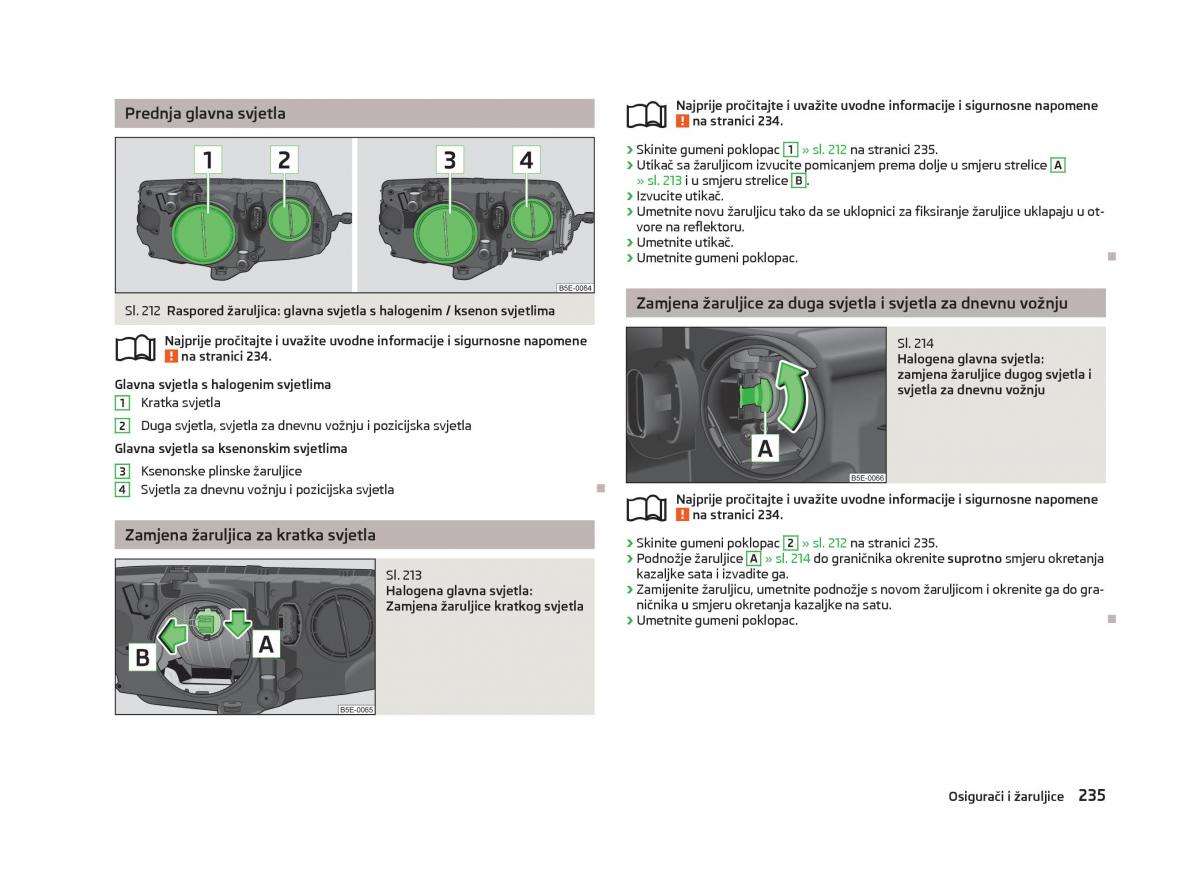 Skoda Octavia III 3 vlasnicko uputstvo / page 237