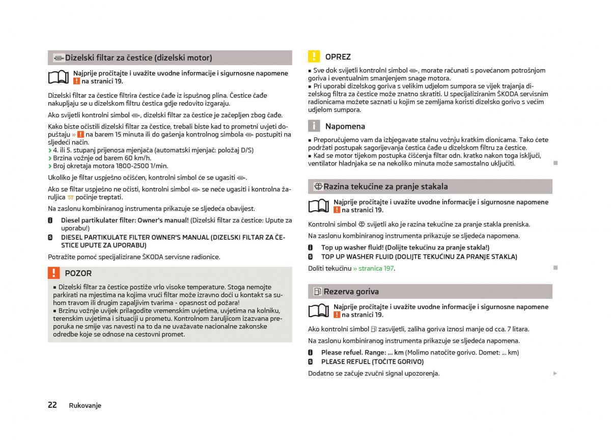 Skoda Octavia III 3 vlasnicko uputstvo / page 24