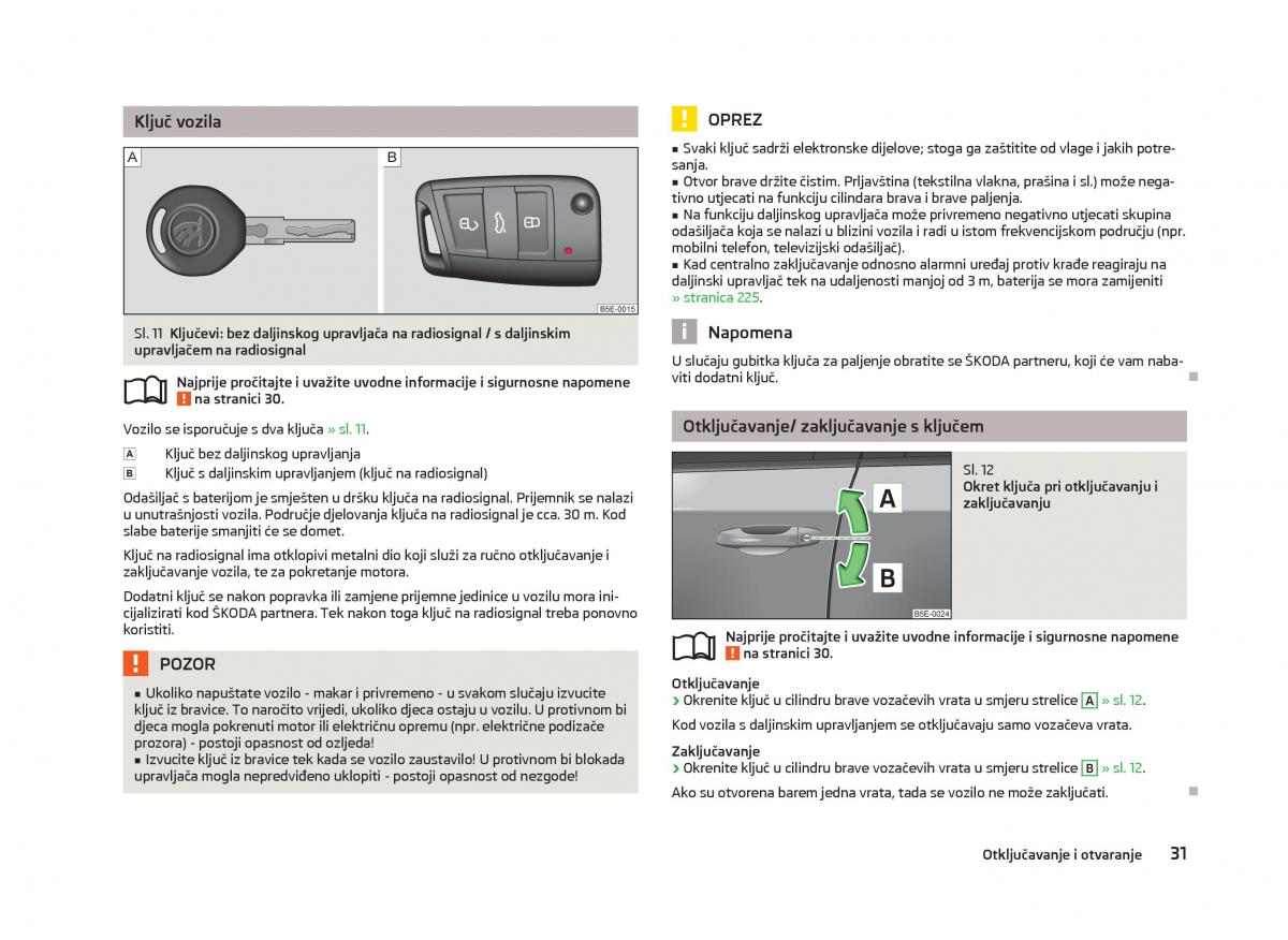 Skoda Octavia III 3 vlasnicko uputstvo / page 33