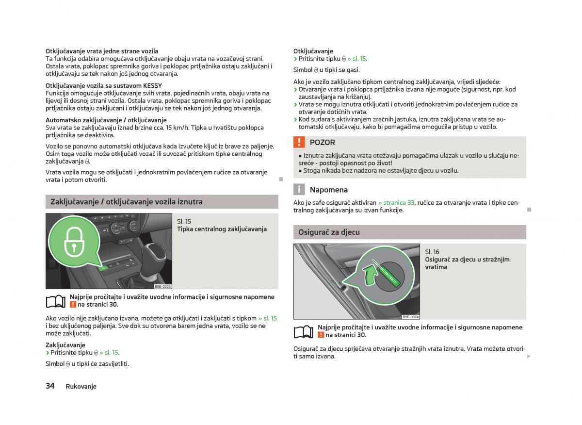 Skoda Octavia III 3 vlasnicko uputstvo / page 36