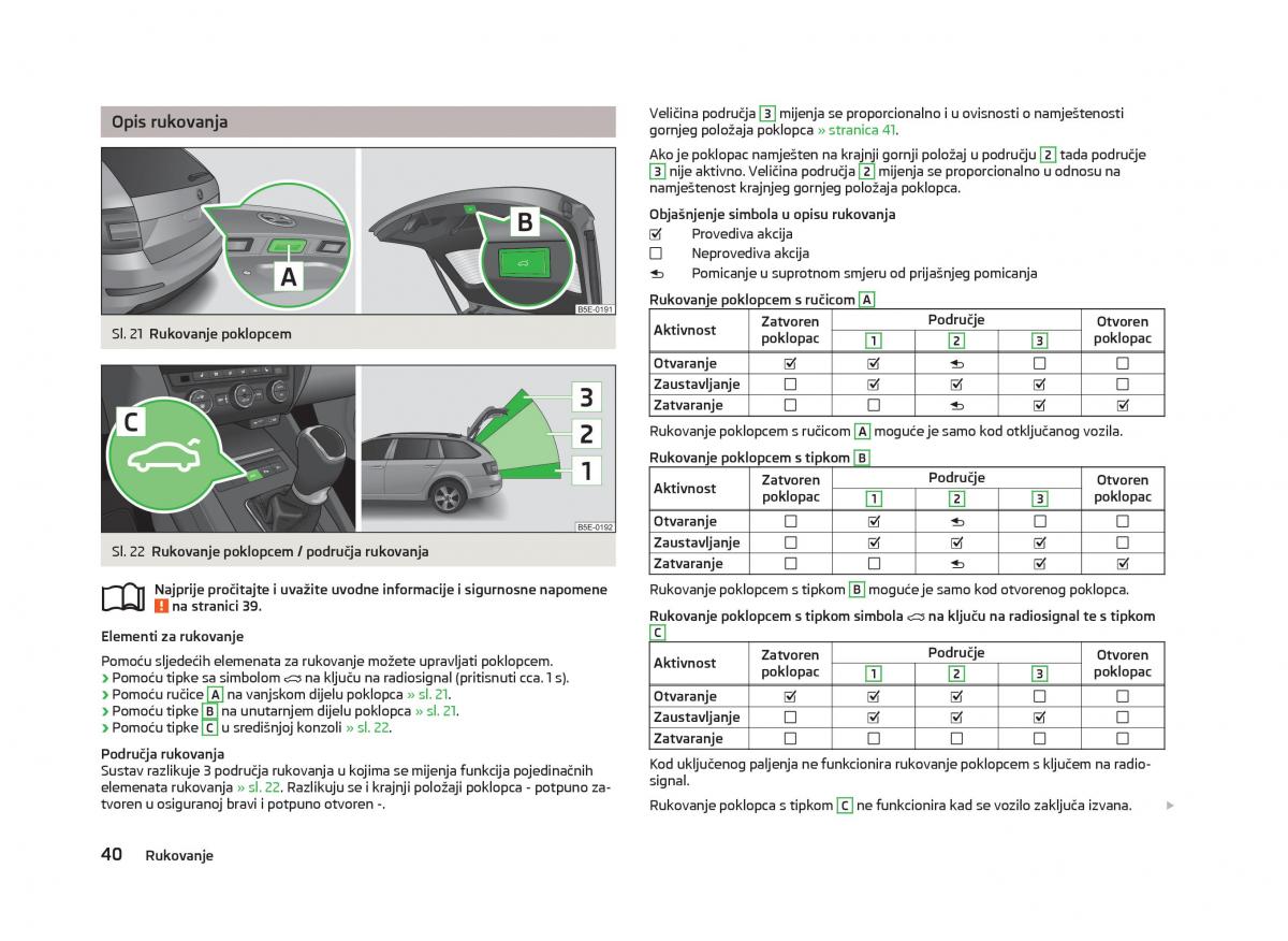 Skoda Octavia III 3 vlasnicko uputstvo / page 42