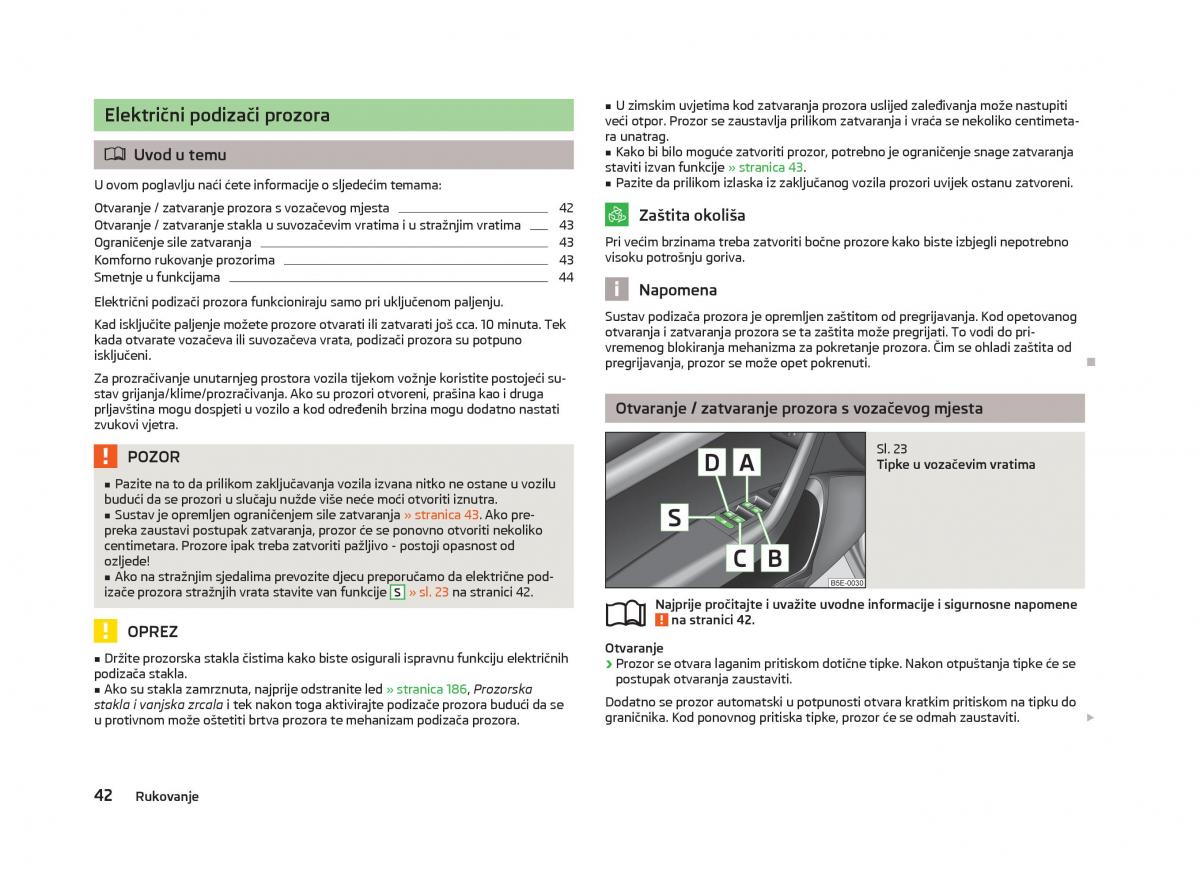 Skoda Octavia III 3 vlasnicko uputstvo / page 44