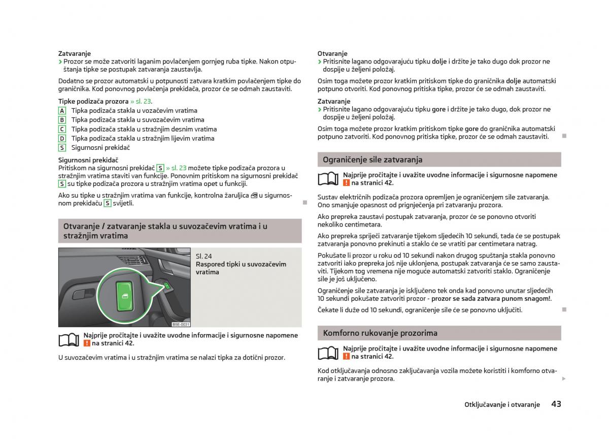 Skoda Octavia III 3 vlasnicko uputstvo / page 45