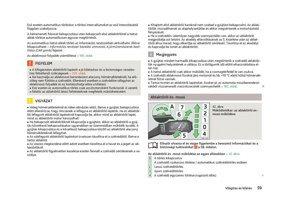 Skoda Octavia III 3 Kezelesi utmutato / page 61