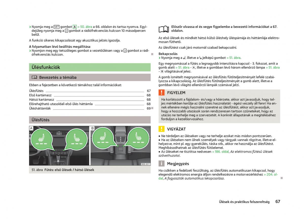 Skoda Octavia III 3 Kezelesi utmutato / page 69