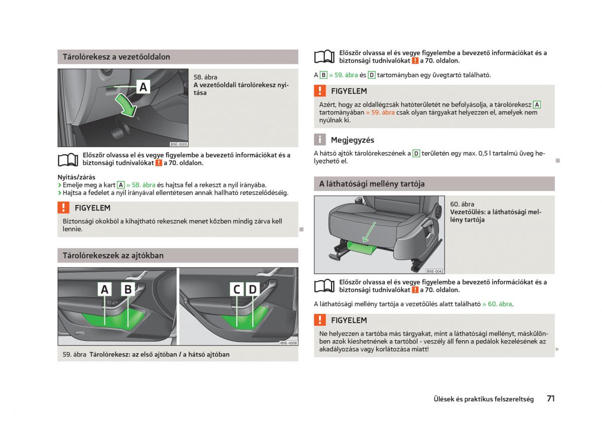 Skoda Octavia III 3 Kezelesi utmutato / page 73