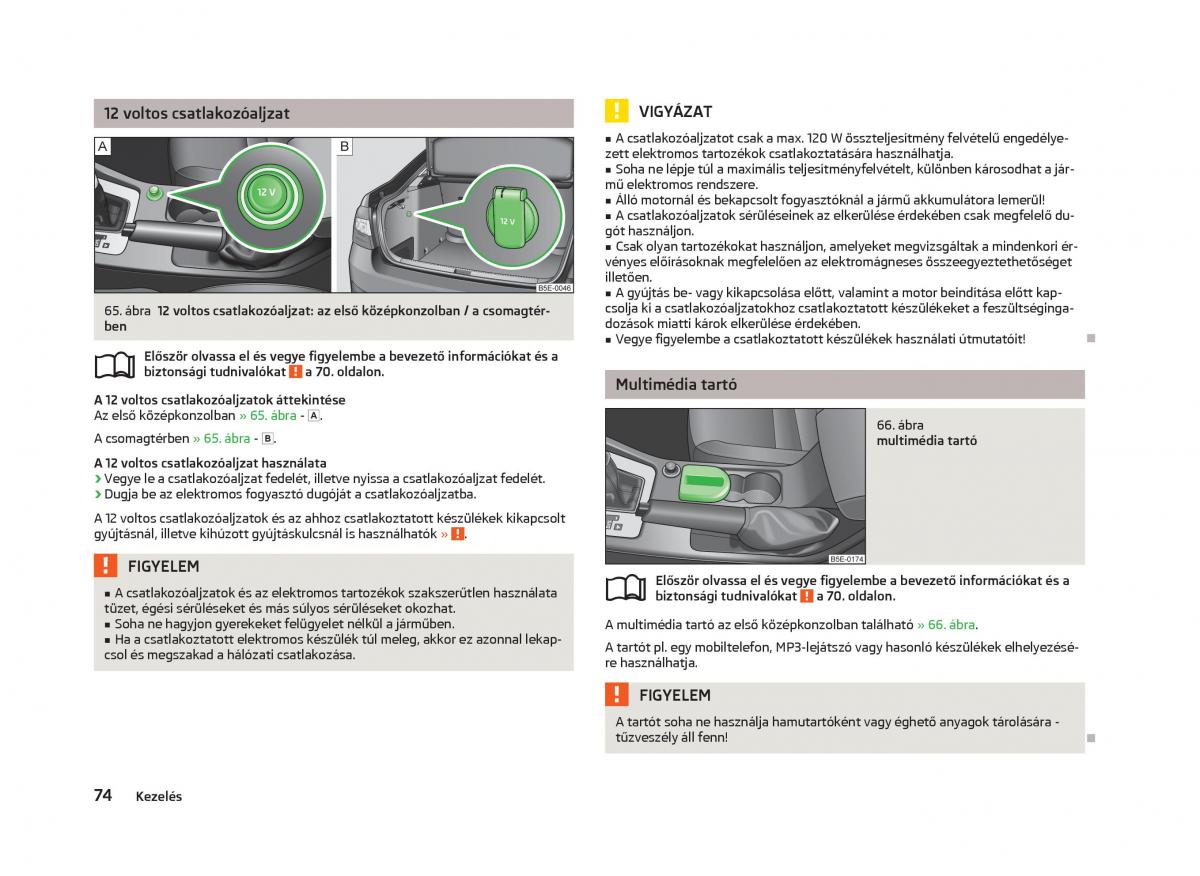 Skoda Octavia III 3 Kezelesi utmutato / page 76