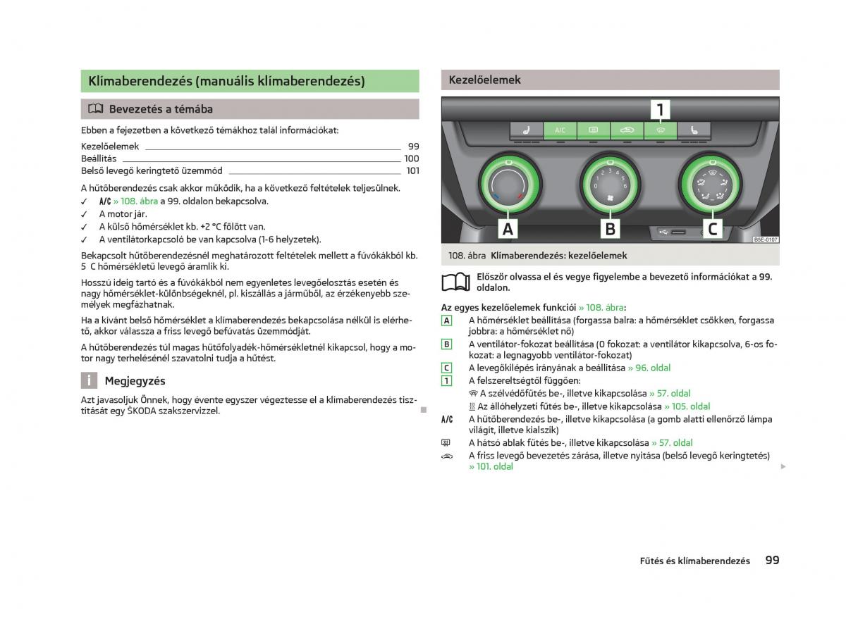 Skoda Octavia III 3 Kezelesi utmutato / page 101