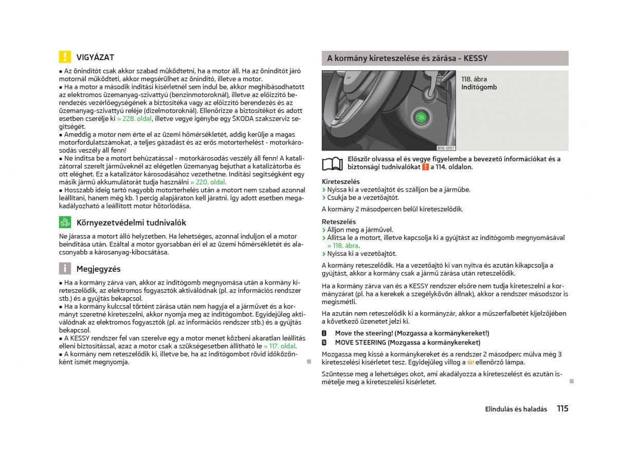 Skoda Octavia III 3 Kezelesi utmutato / page 117